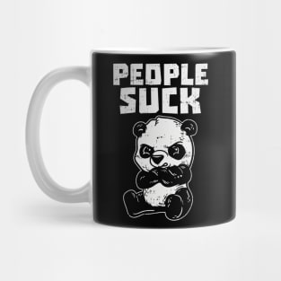 People Suck stubborn Panda Bear Mug